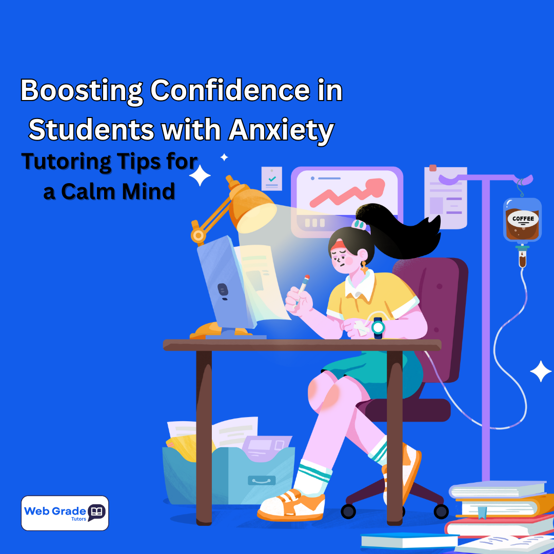 boosting confidence in students with anxiety through tutoring anxious students and mindful tutoring strategies with webgrade tutors to build academic confidence for anxious learners and provide effective anxiety and learning support.