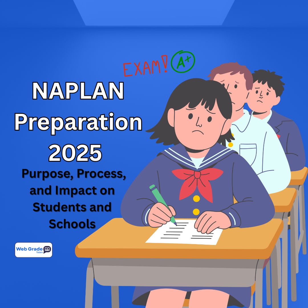 NAPLAN preparation students taking exam in classroom with WebGrade Tutors providing NAPLAN tutoring support