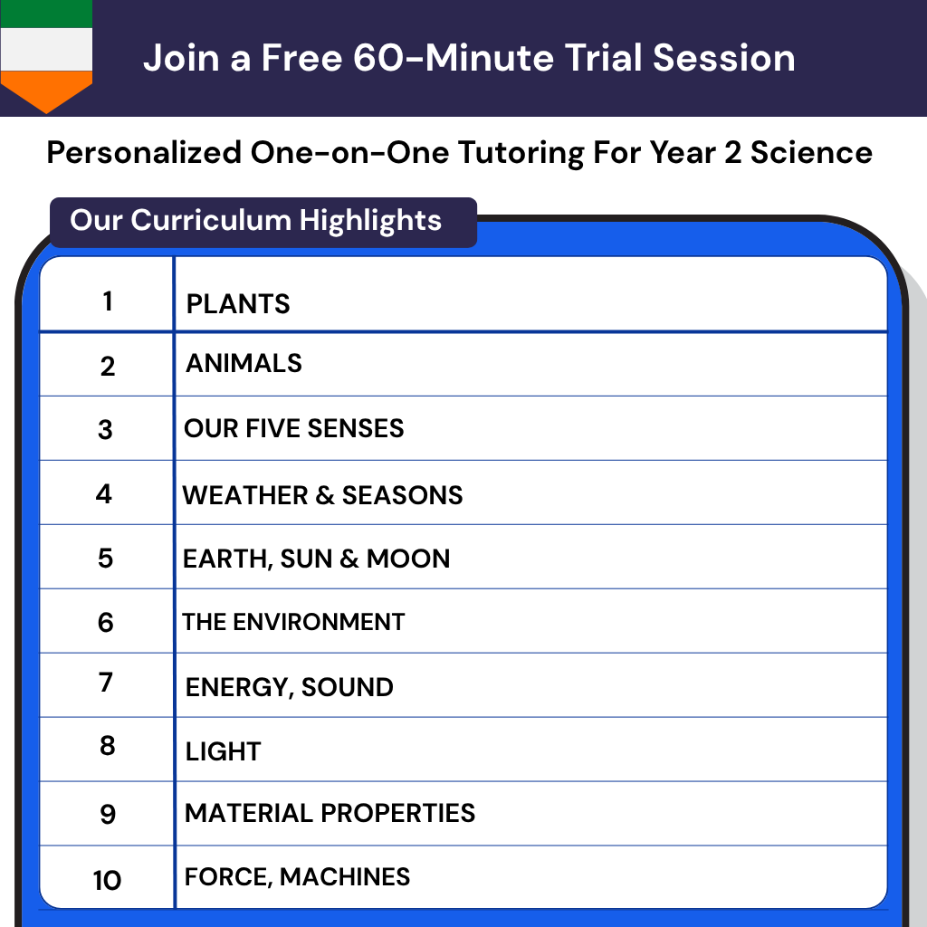 Private Online Science Tutor Year 2 Ireland
