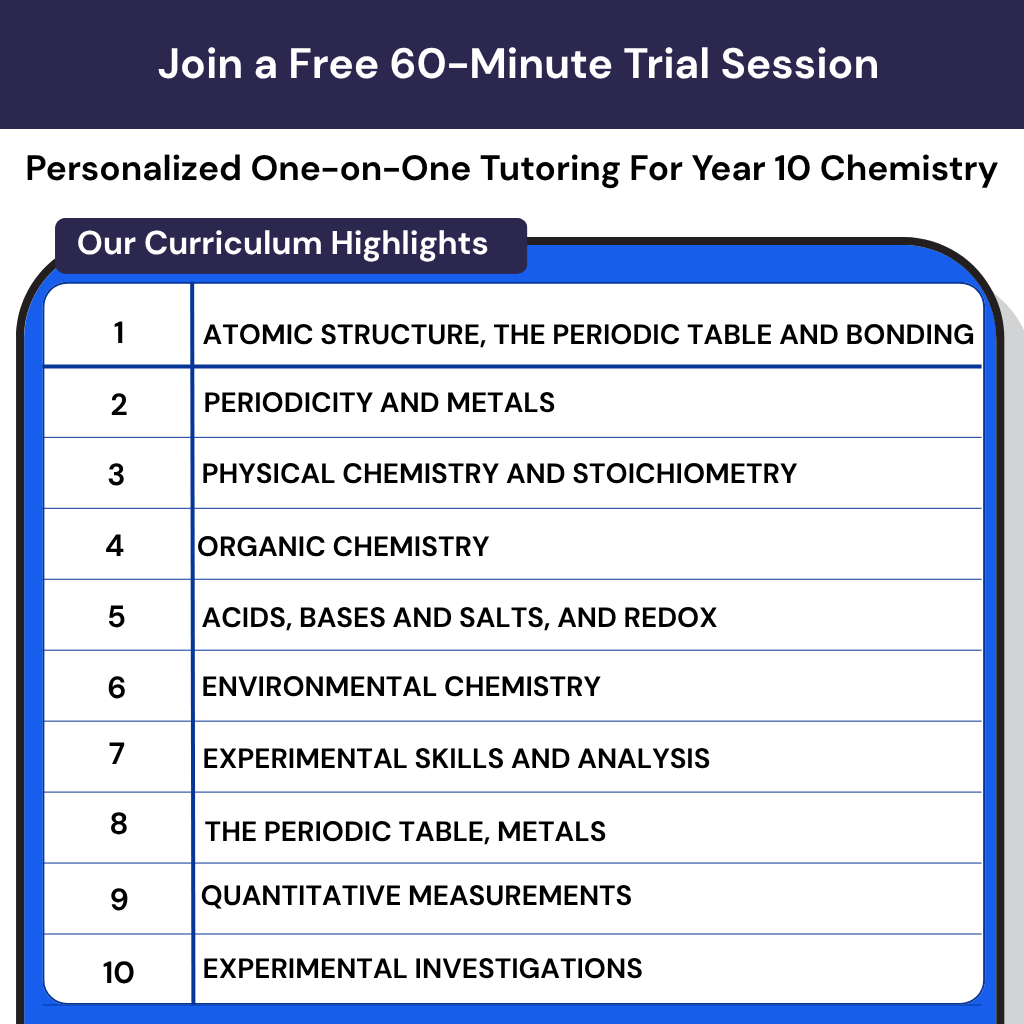 Chemistry Tutor for Year 10 in UAE simplifies complex concepts for the Emirati curriculum, building student confidence.