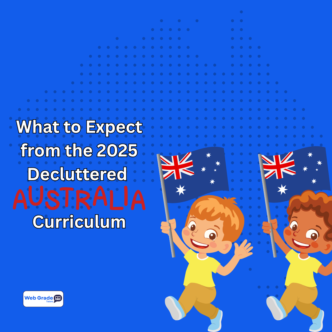 Australian kids holding flags in classroom, representing decluttered Australian curriculum success with simplified curriculum elements like phonics-based learning for reading, core maths skills practice, building student confidence, and online tutoring support from WebGrade Tutors." This setup ensures the image ranks well in image search results (e.g., Google Images for "decluttered Australian curriculum kids") while driving clicks to WebGrade Tutors. All keywords are used naturally 1-2 times per element to hit ~1% density without stuffing. If you upload this to your CMS (e.g., WordPress), it will auto-optimize for the blog's primary keyword. Let me know if you need variations or more stock image suggestions!