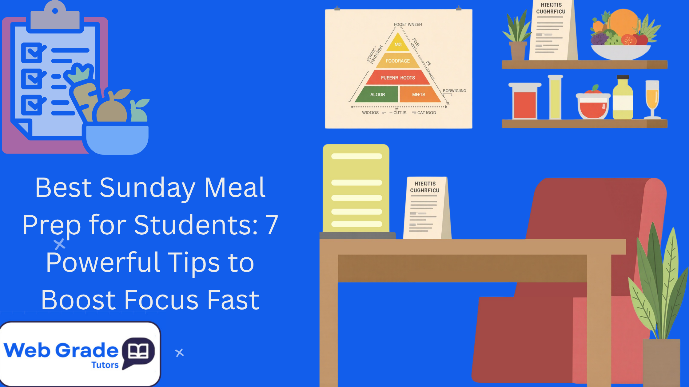 Sunday Meal Prep for Students weekly meal planning chart for school routine